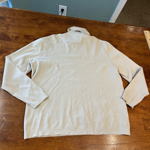 Chicos tan turtleneck sweater size 3 or XL silk blend - Picture 5 of 6